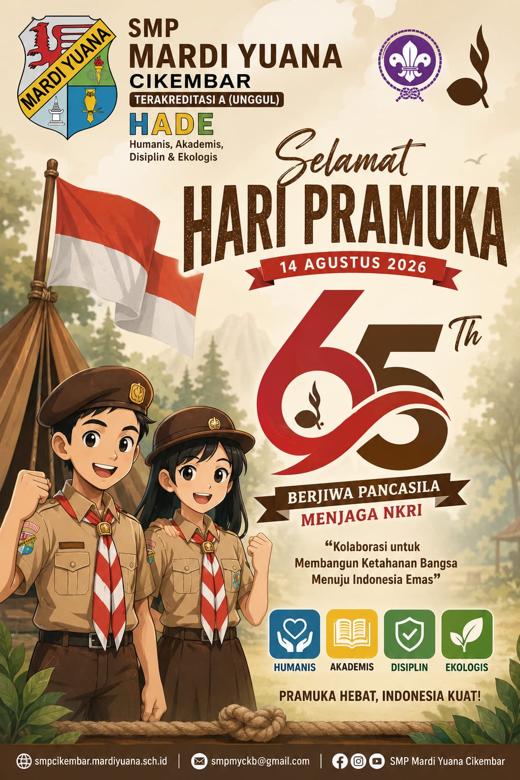 SELAMAT HARI PRAMUKA KE 65 Th